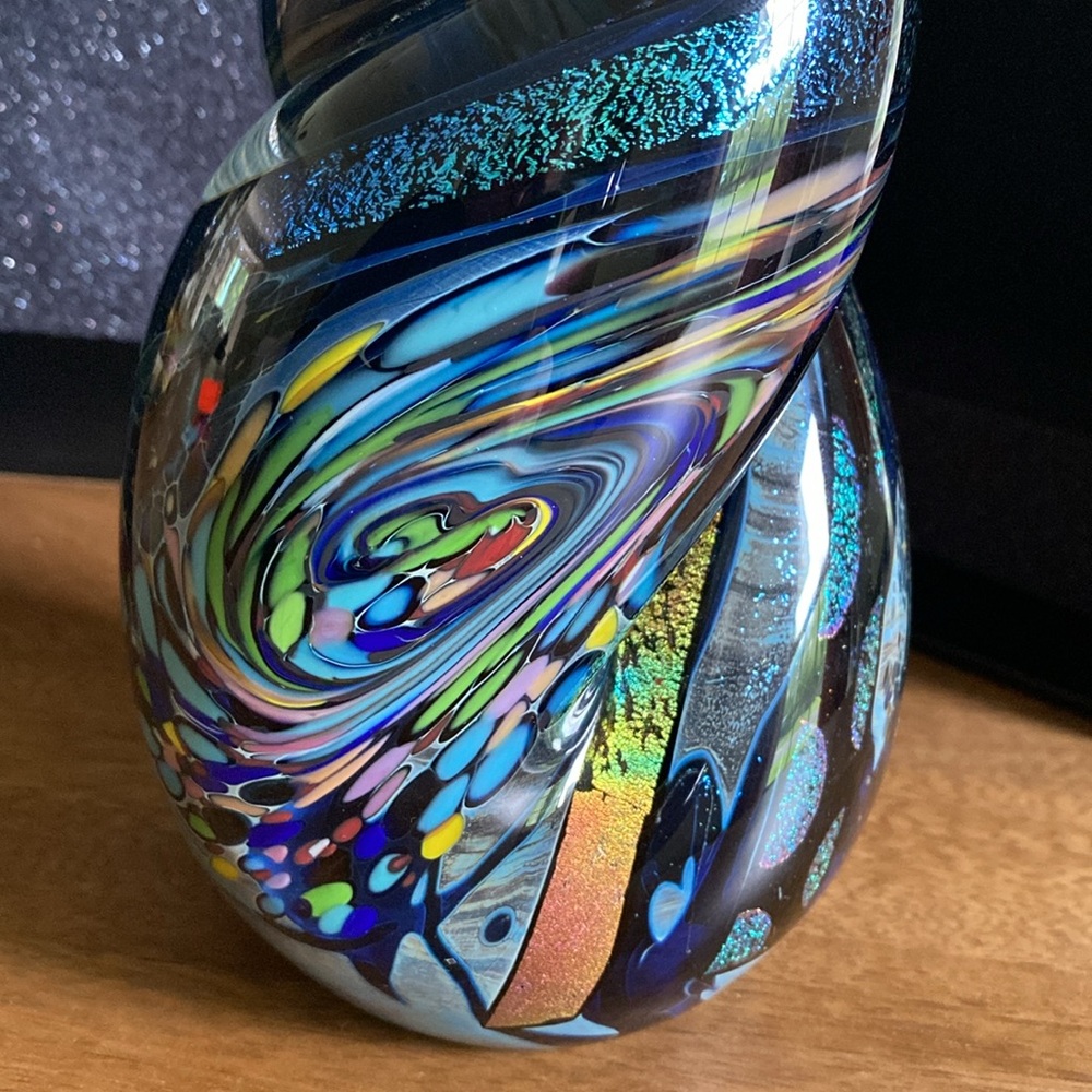 Object d’art Blue Art Glass Object Decor 💙